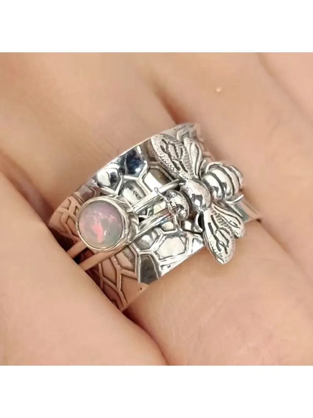 Bumble Bee Boho Band Ring #736